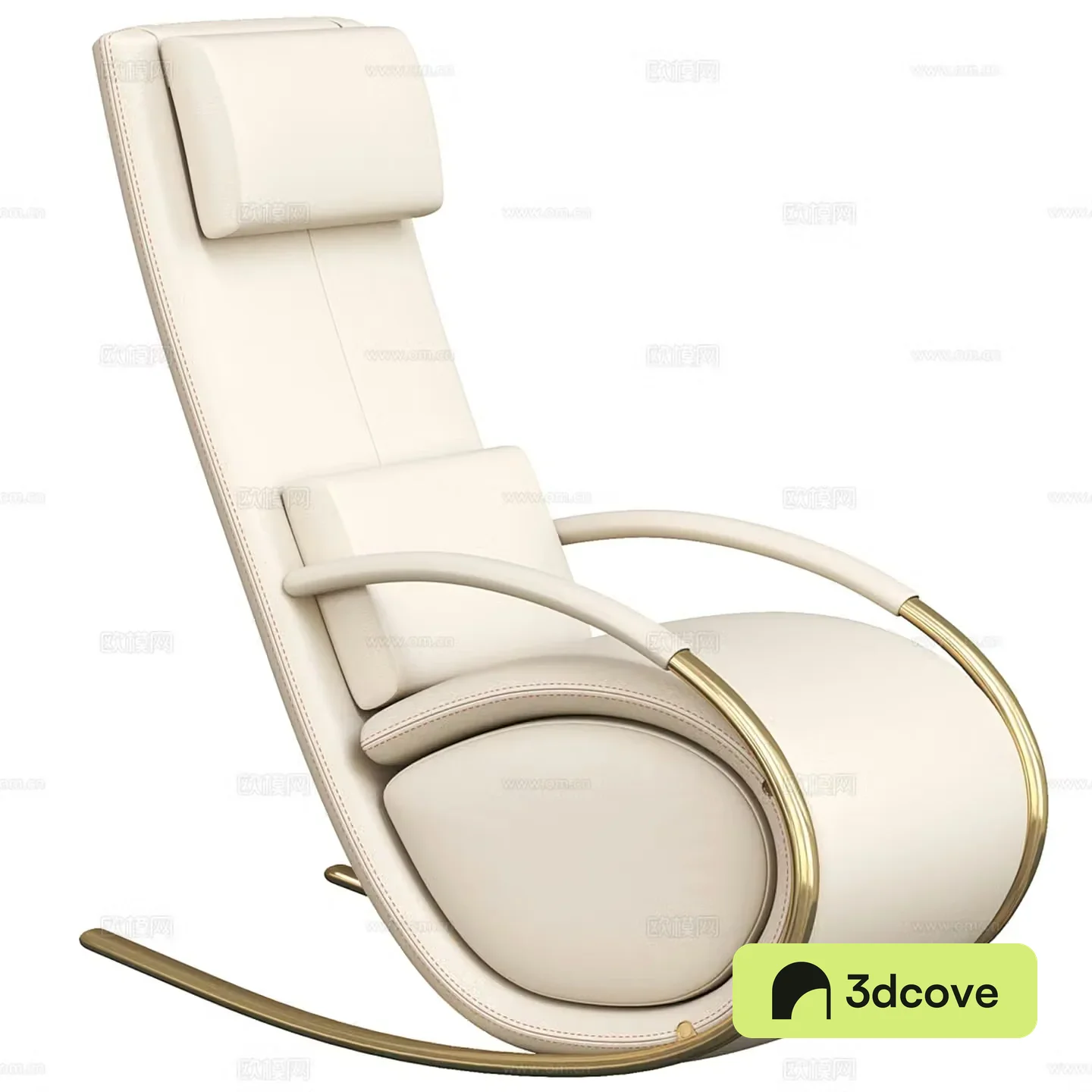 Modern leather lounge chair