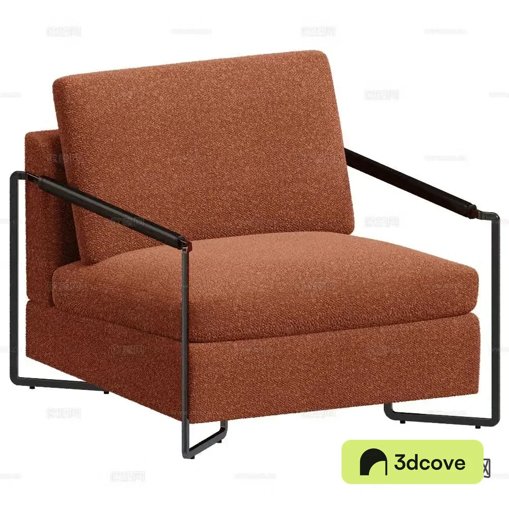Saba single sofa red sofa