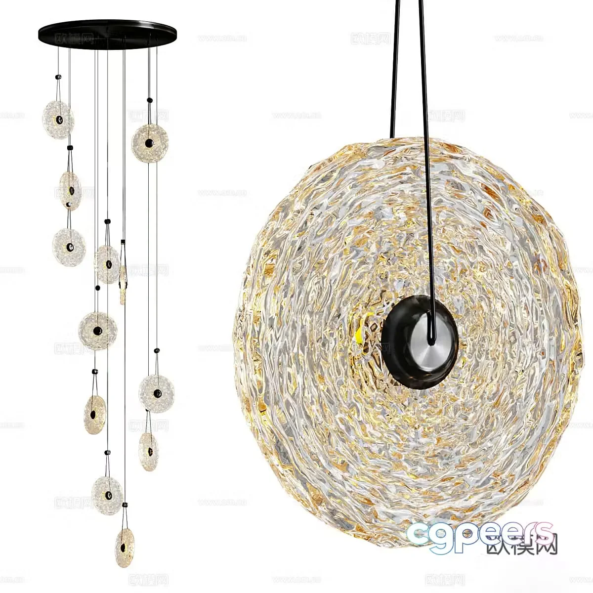 Ceiling decorative lamp 3d model
