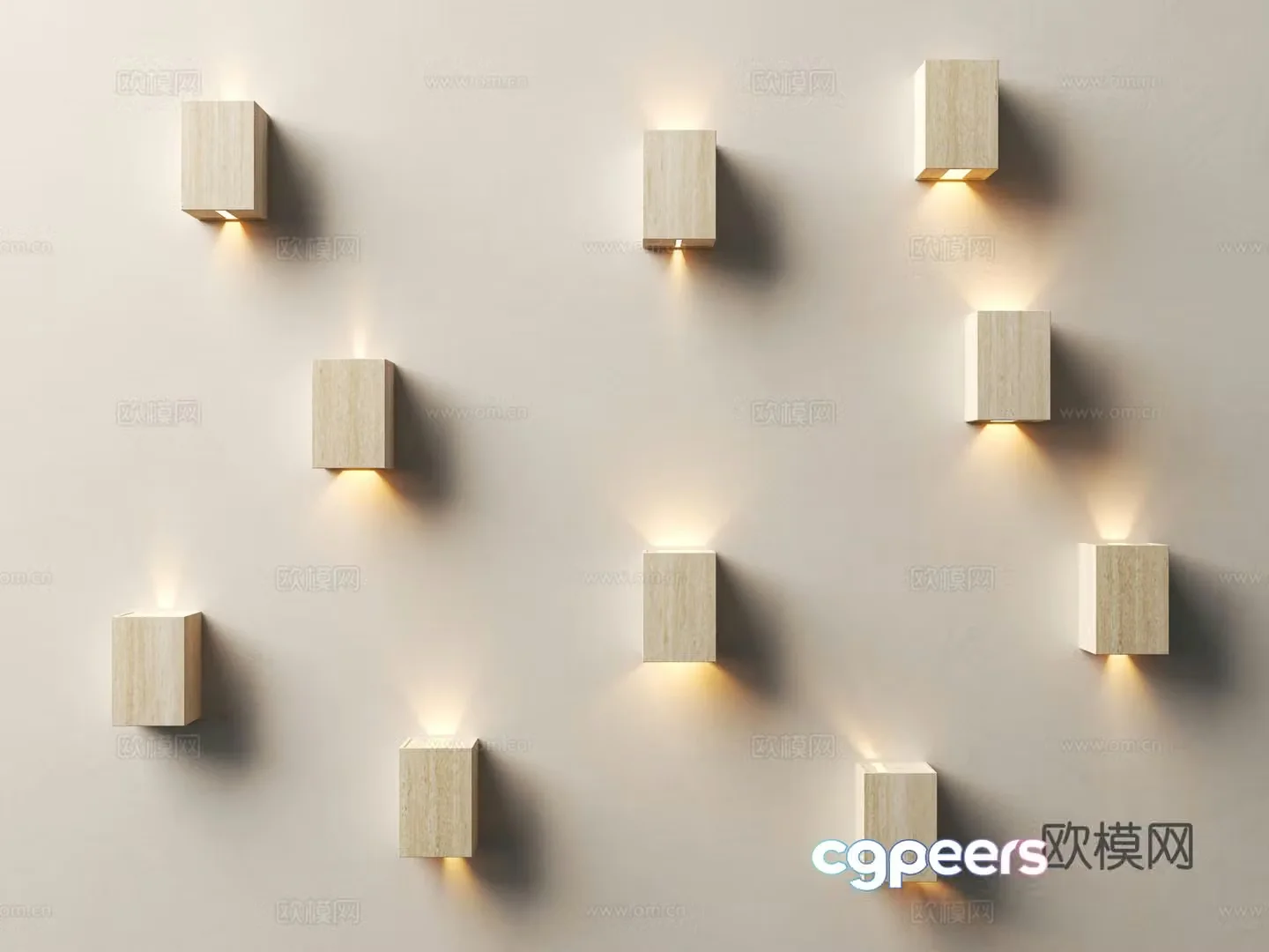 Wasabi wind wall lamp Cream wind wall lamp Modern wall lamp Wall decoration lamp Art lamp Wasabi wind 3d model