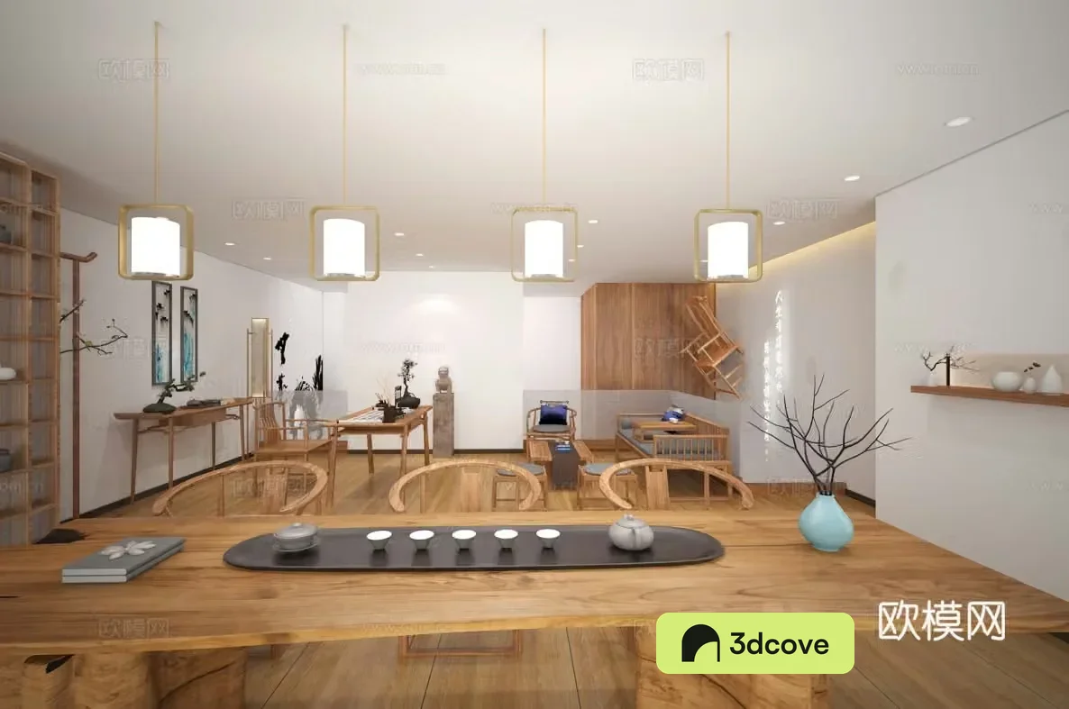 New Chinese style reception room reception area