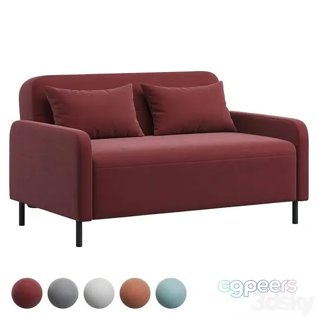 3ds Max Free – Straight sofa Fils-Mini 120 by divan.ru