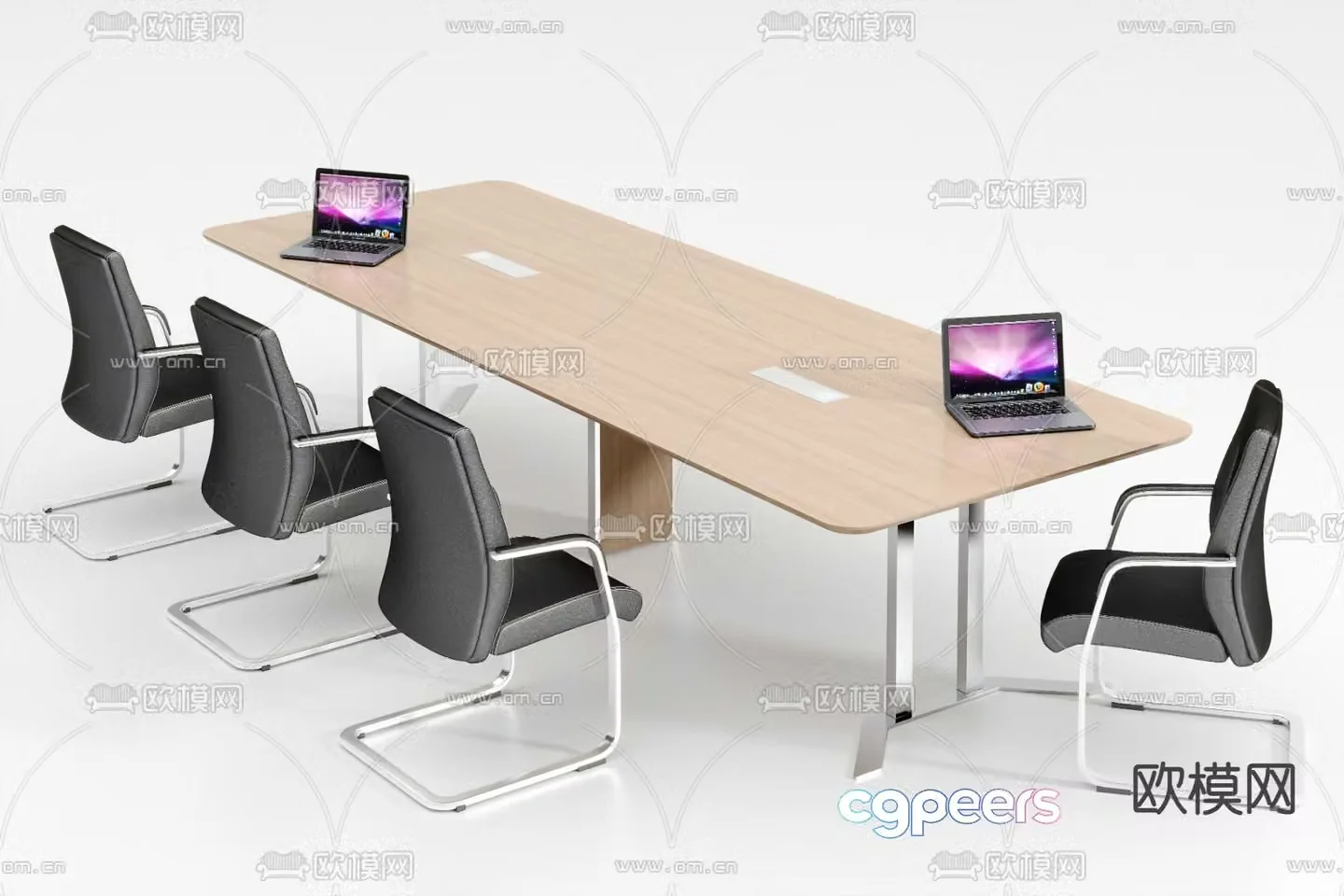 Conference tables and chairs conference table 3d model