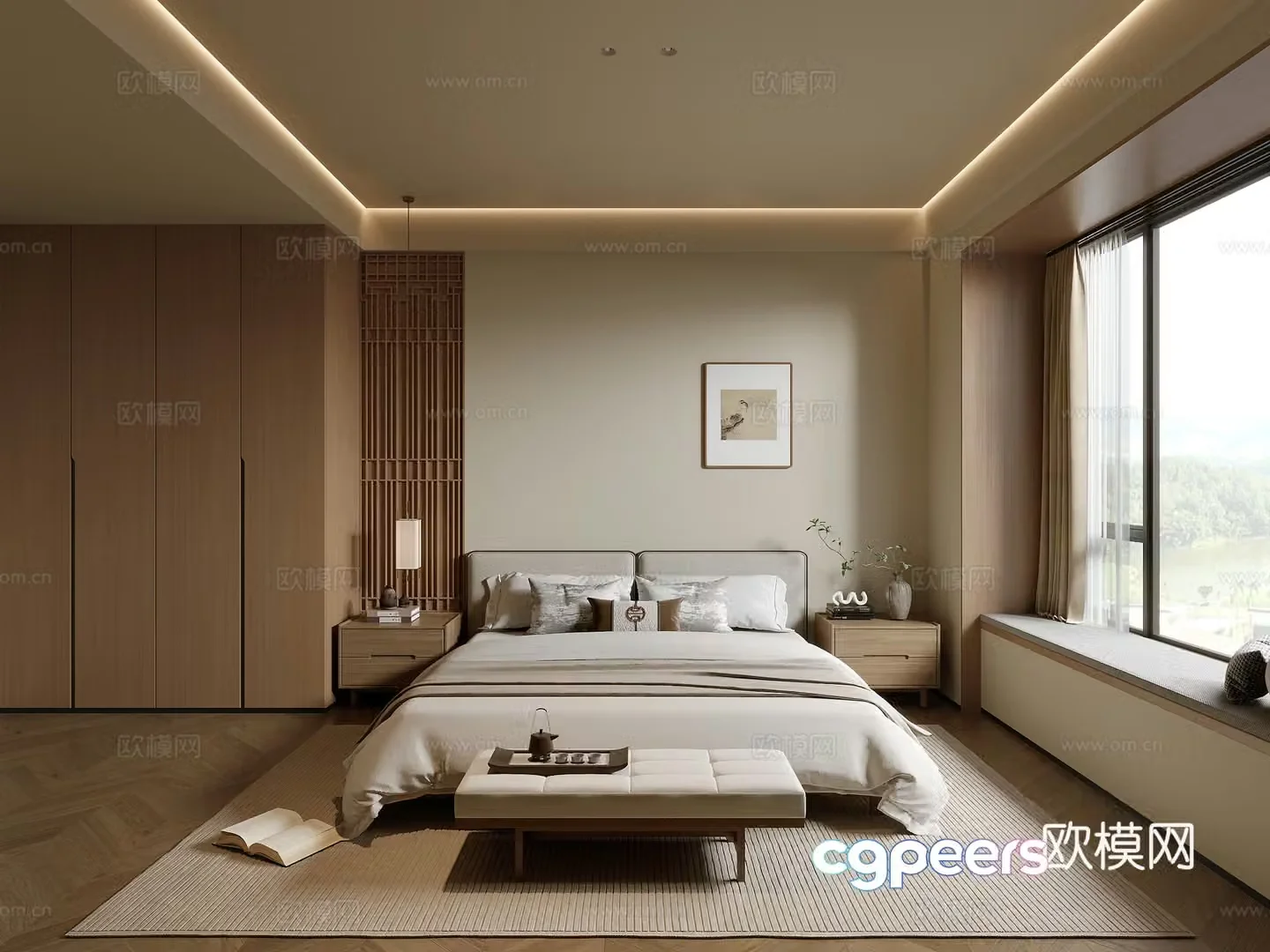 Song’s aesthetic bedroom 3D model