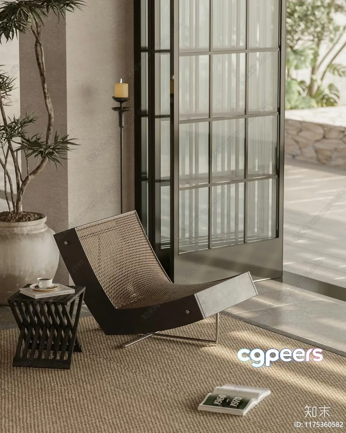 Cozy Outdoor Living Space 3D Model – 13477 – CORONA Render
