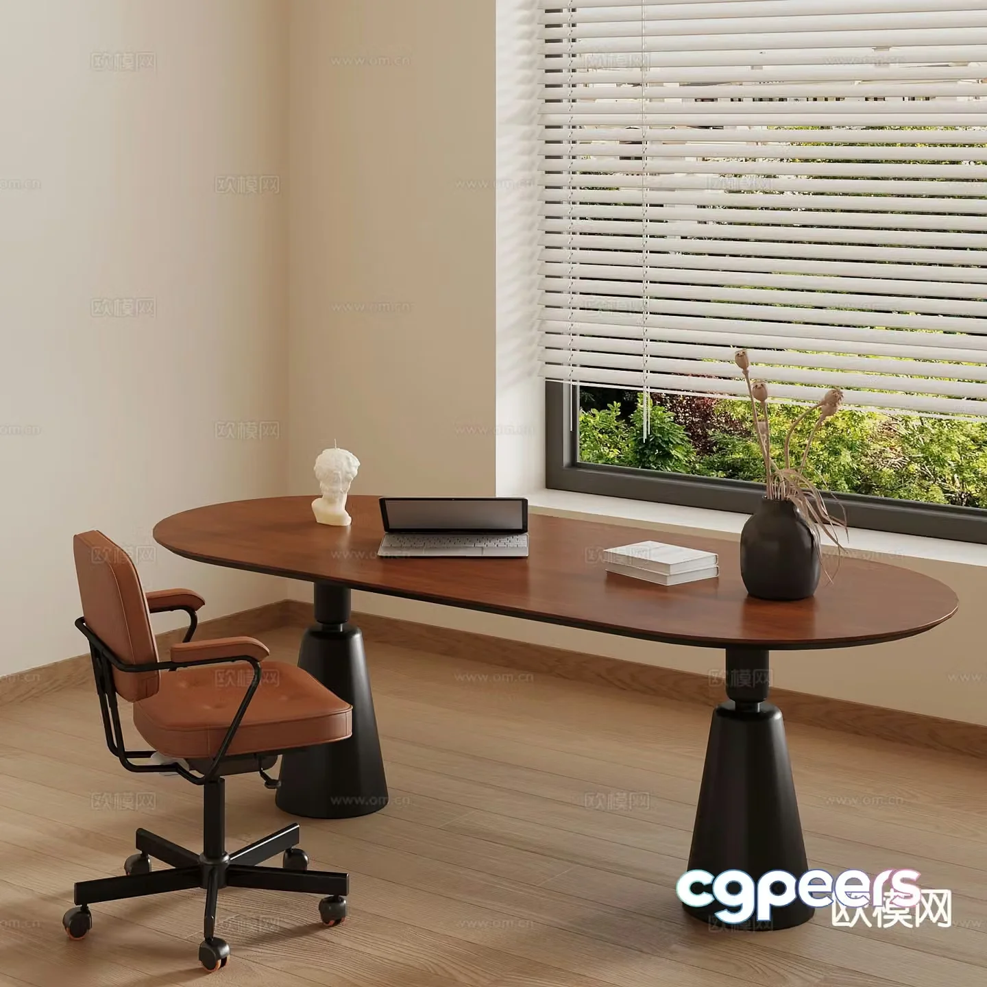Modern desk chair 3d model