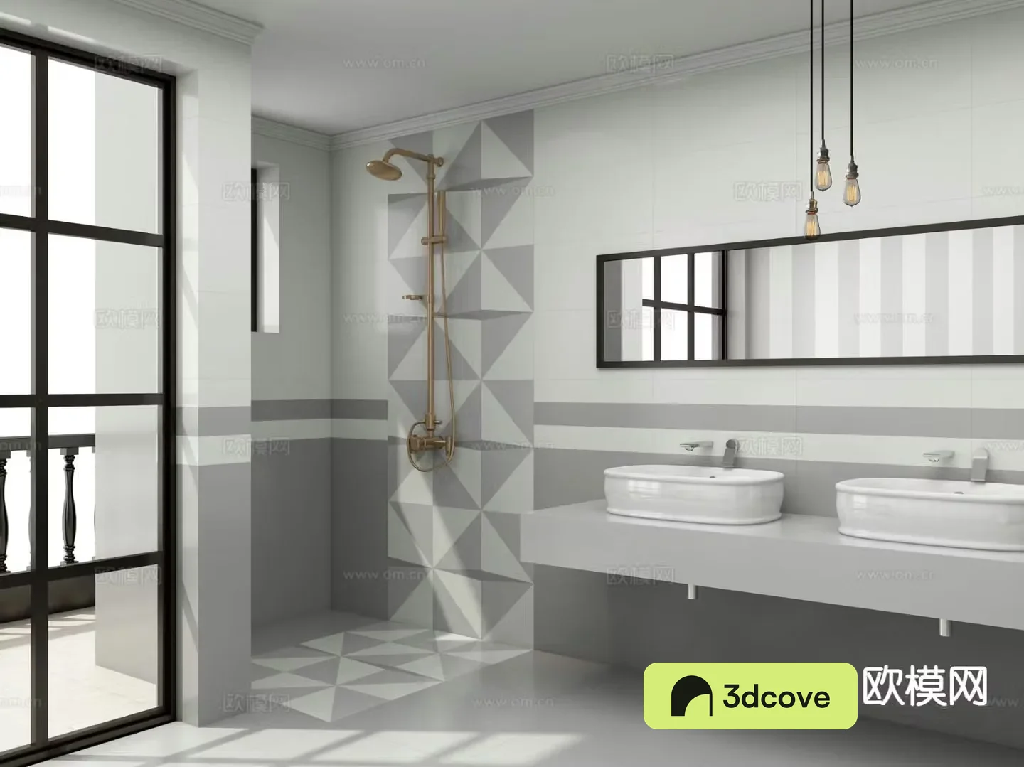 Modern bathroom toilet