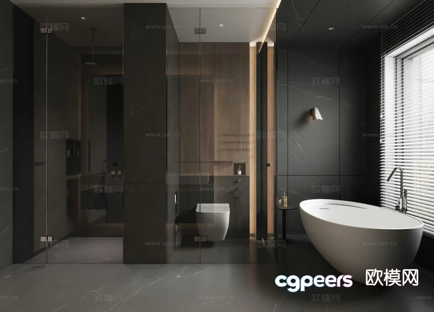 Italian bathroom bathroom 3d model
