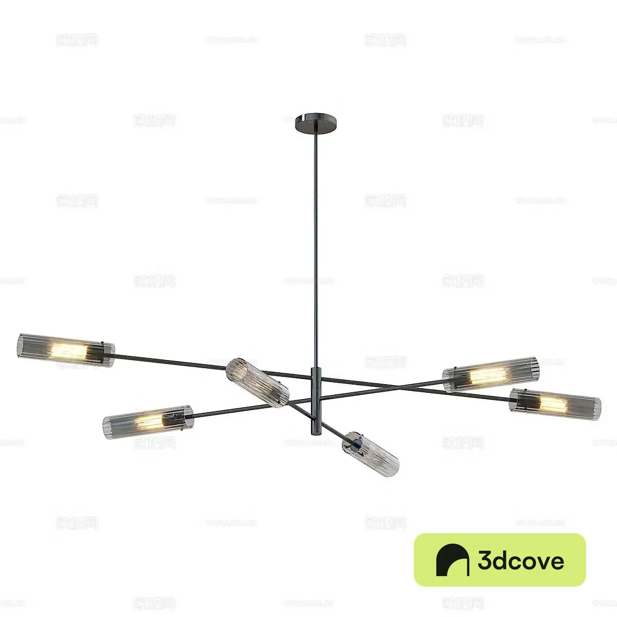 Modern Italian minimalist RADIANT chandelier