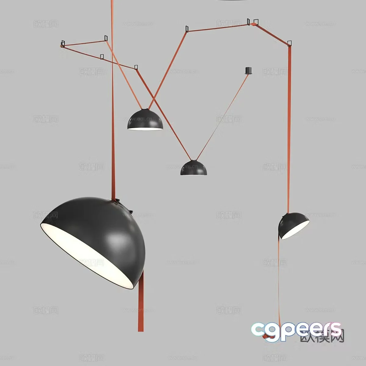 Nordic simple chandeliers chandeliers simple chandeliers dining chandeliers living room chandeliers 3D model