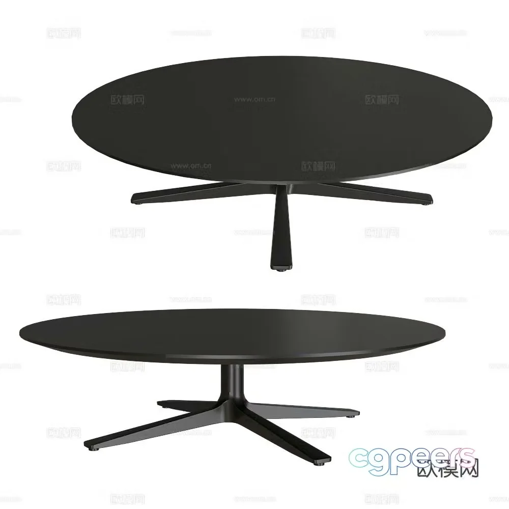 Prostoria minimalist coffee table round coffee table 3d model