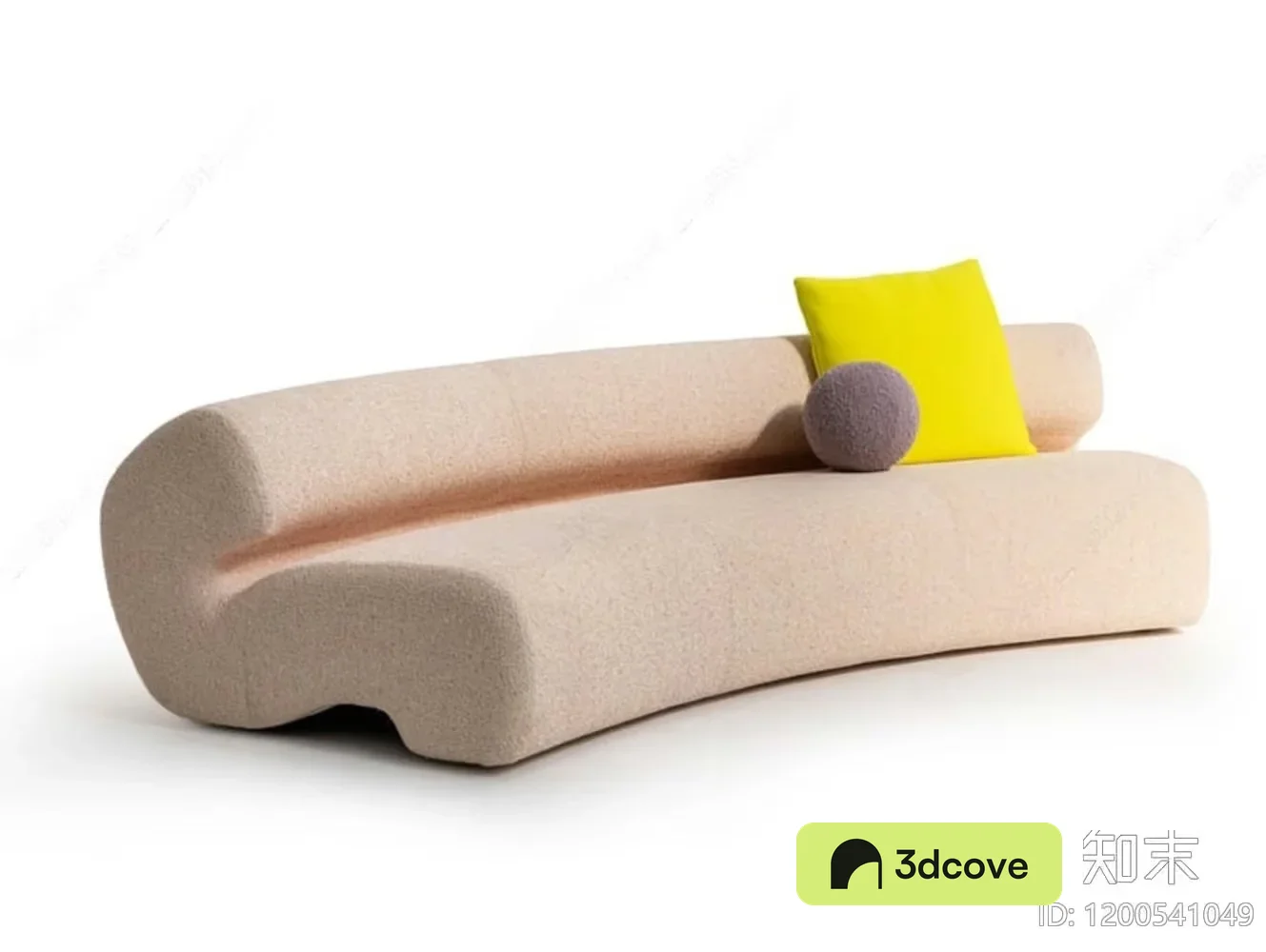 Modern Sofa With Yellow Pillow