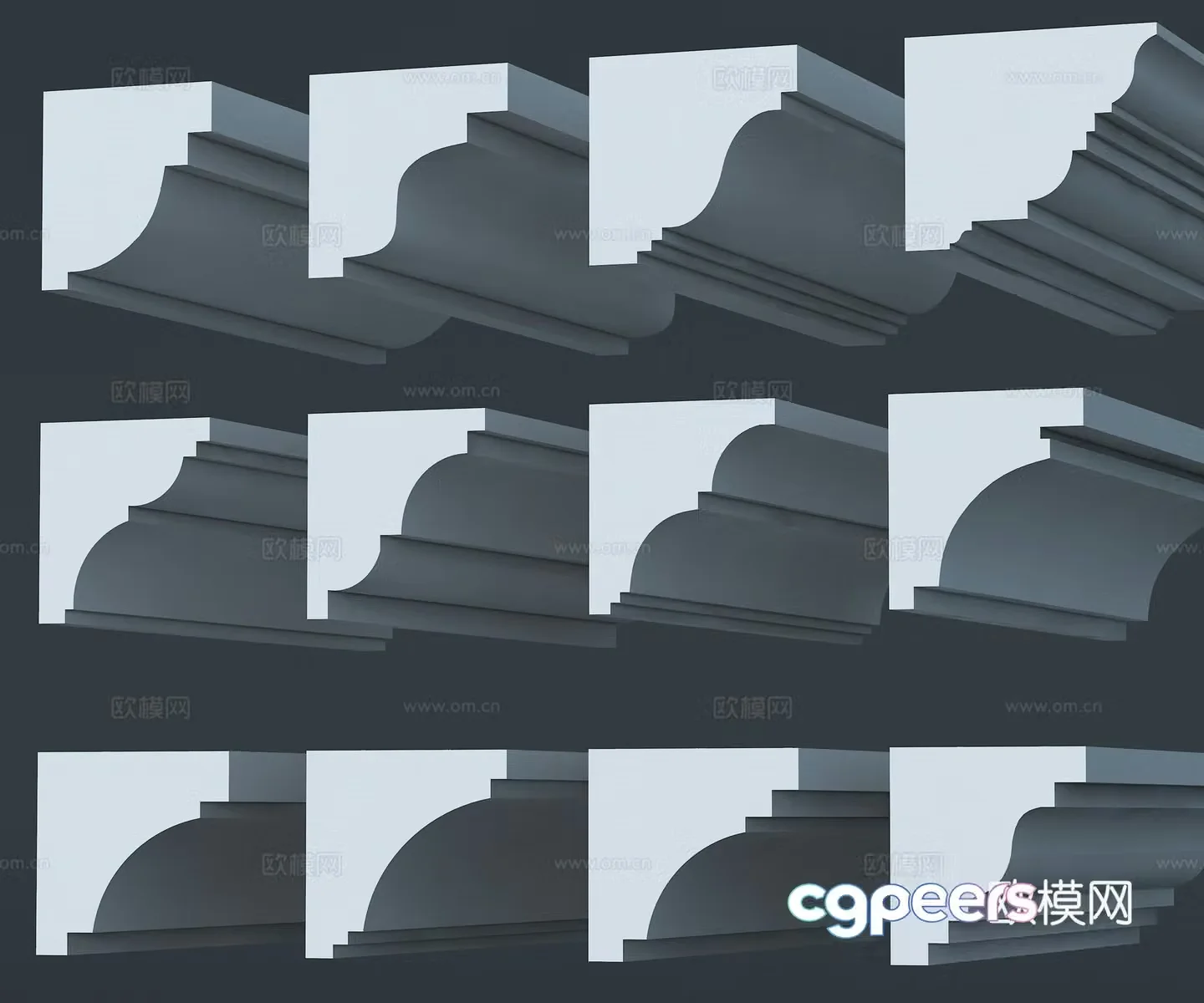 Eaves line analysis waistline analysis eaves line waistline line angle 3D model