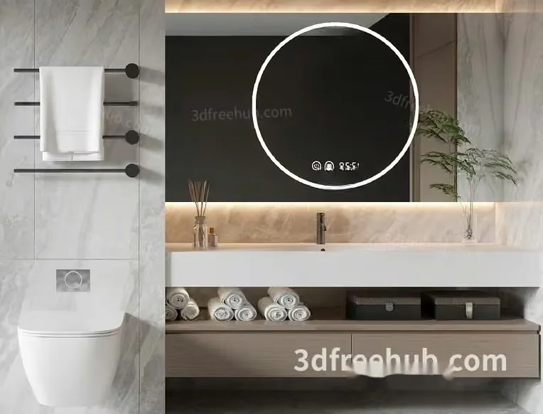 Modern Bathroom 3D Model – 20199 – VRAY Render