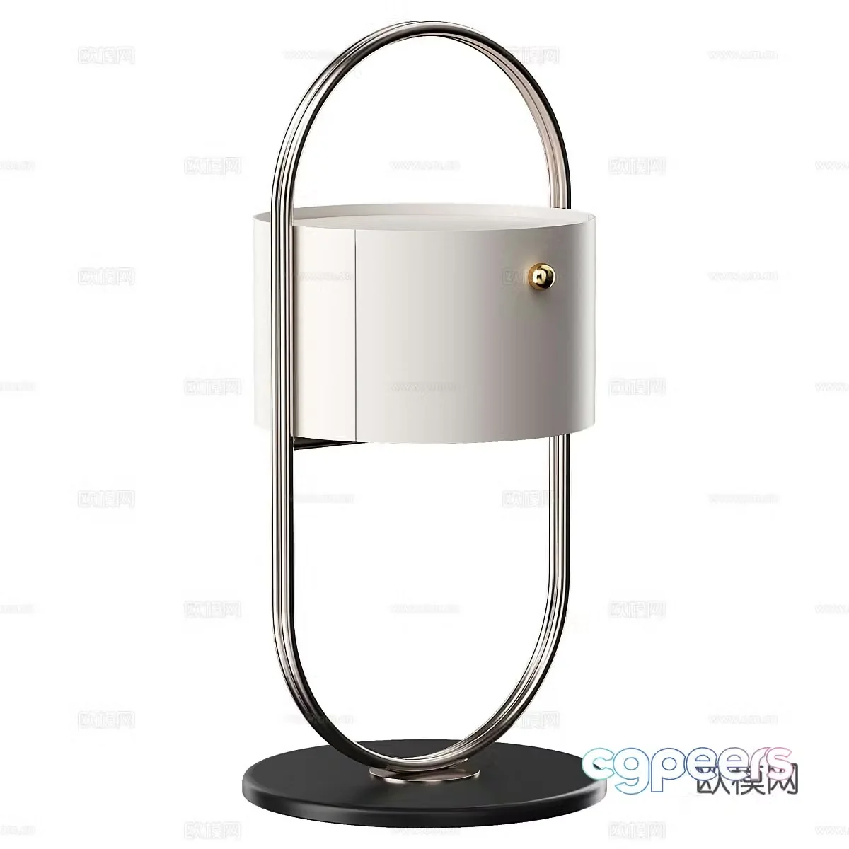 New Chinese style light luxury decorative desk lamp 3D model