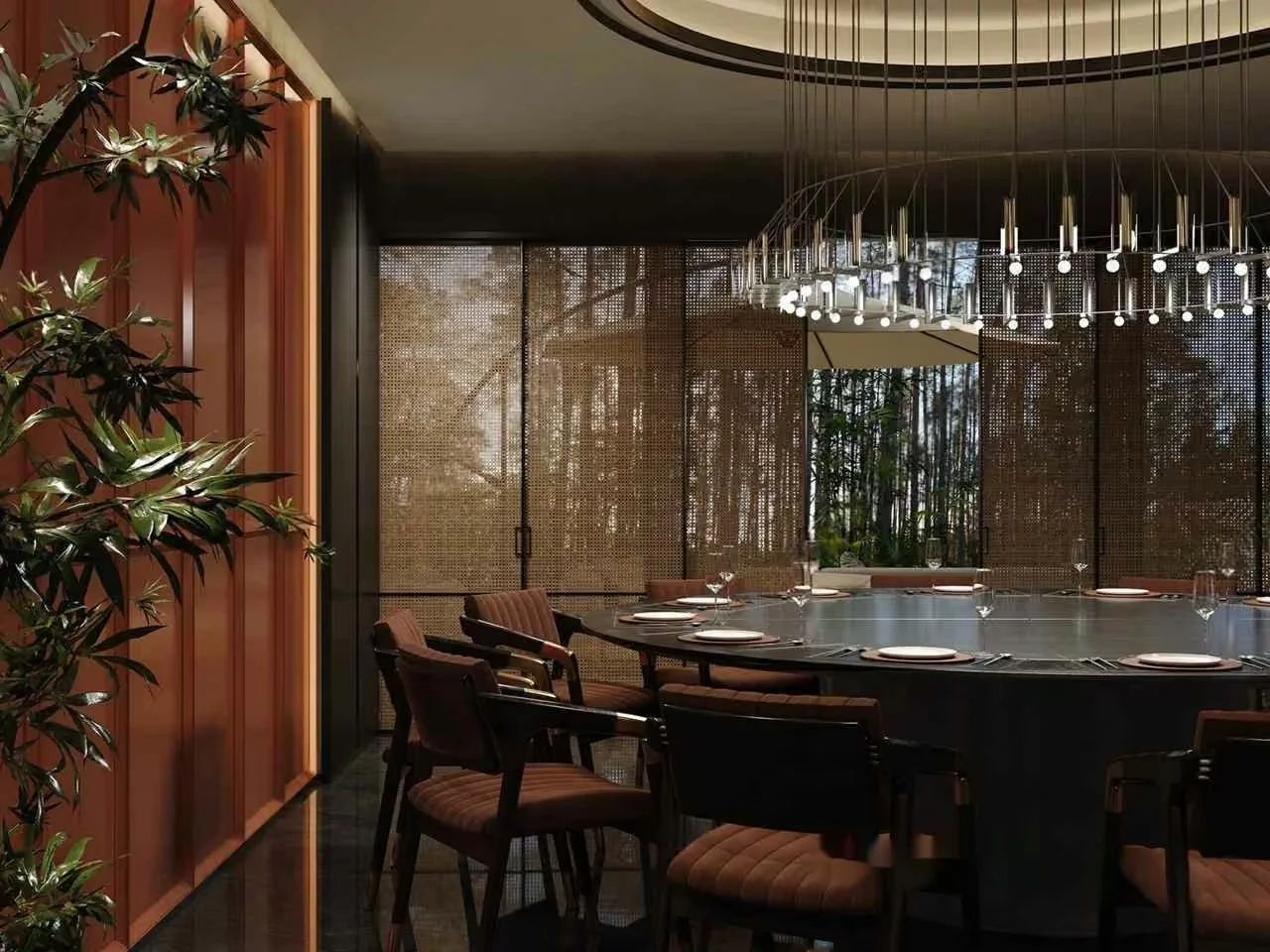A Modern Dining Room 3D Model – 14754 – VRAY Render
