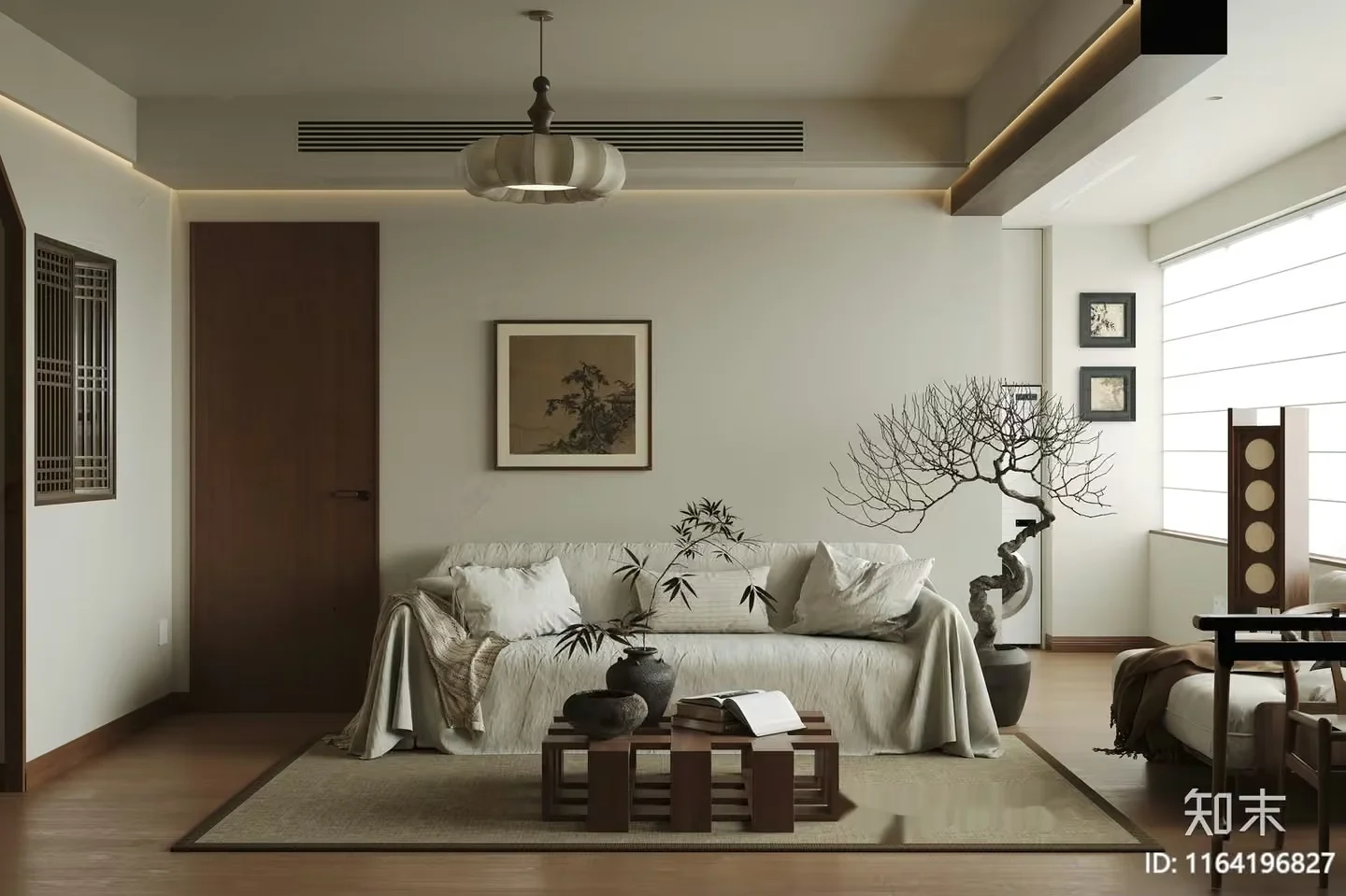 Modern Living Room 3D Model – 16571 – VRAY Render