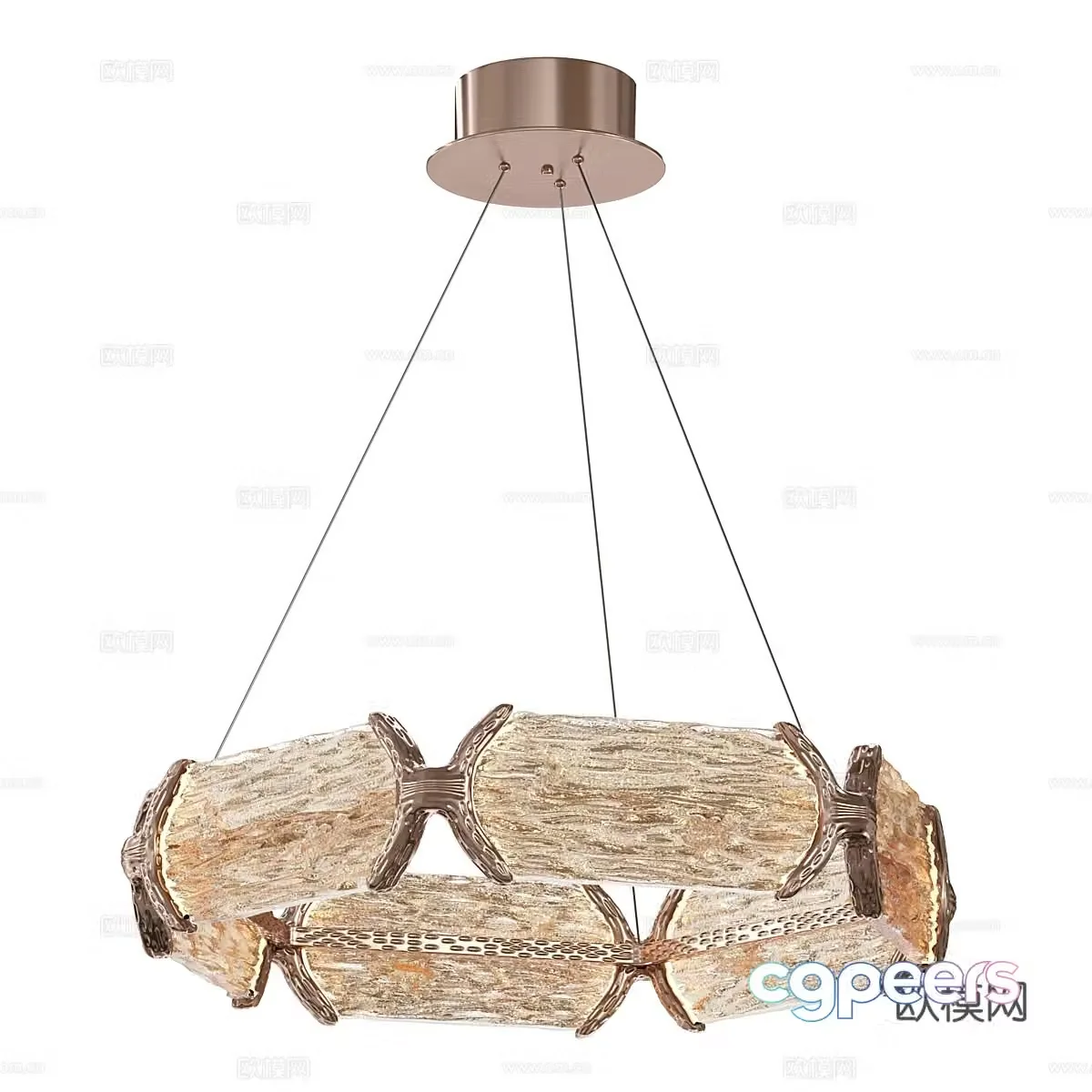 Modern simple light luxury chandeliers chandeliers simple chandeliers living room chandeliers dining chandeliers 3D model