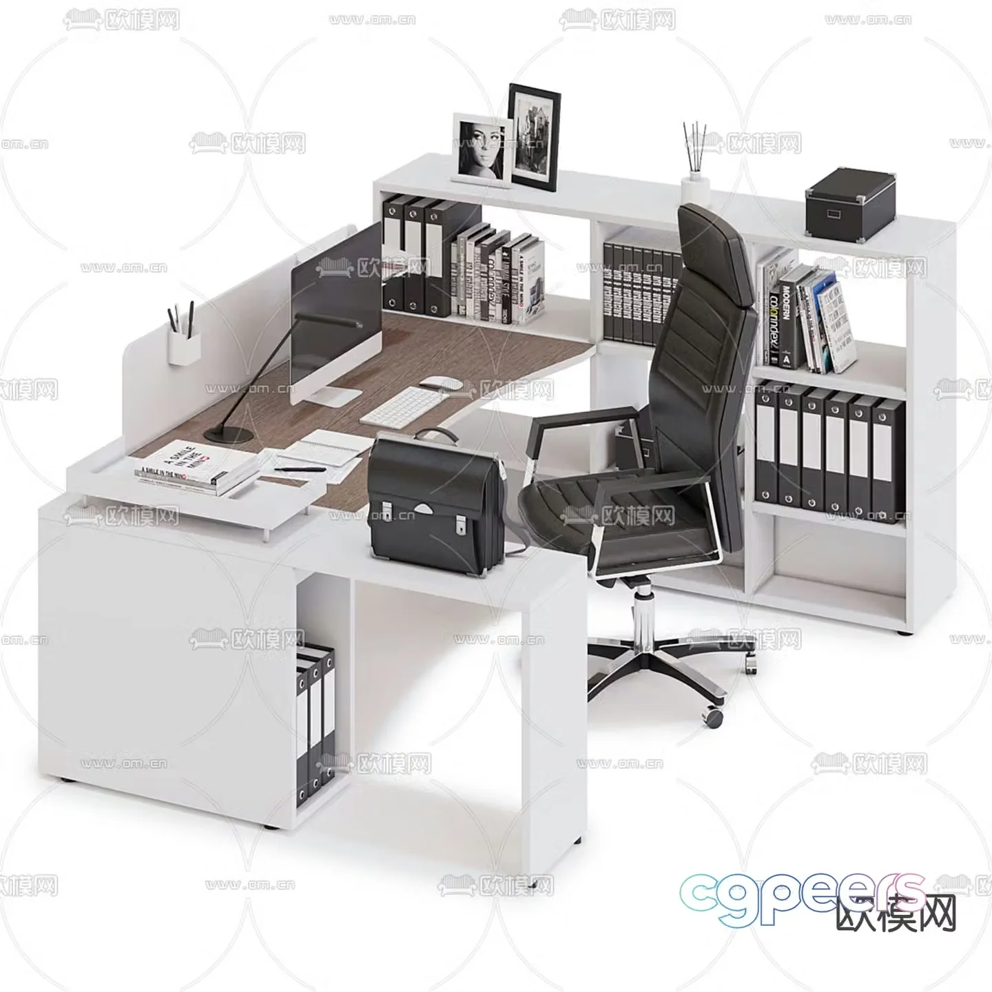 Desk desk desk supervisor desk 3d model