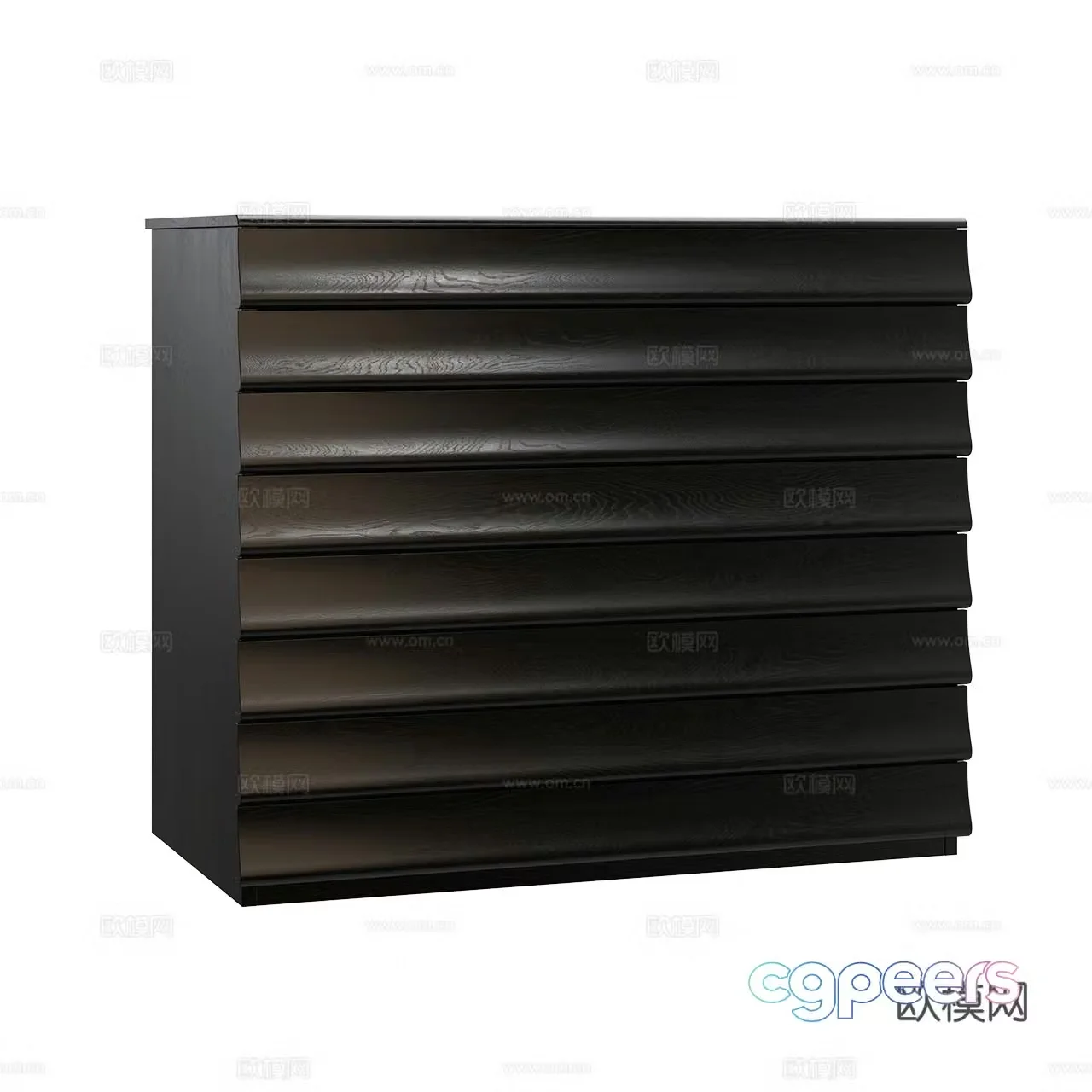 Bolzan vintage decorative cabinet sideboard chest of drawers sideboard solid wood cabinet 3d model