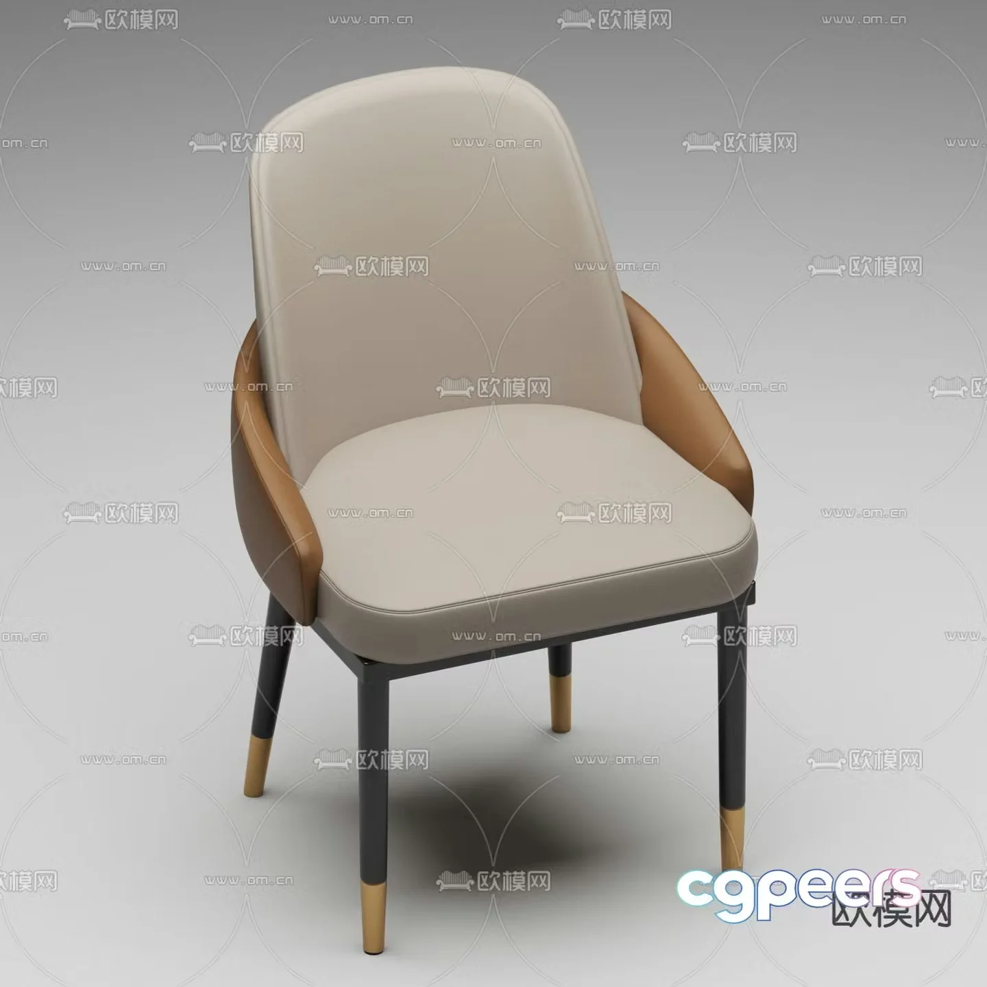 Modern chair dining chair 3d model