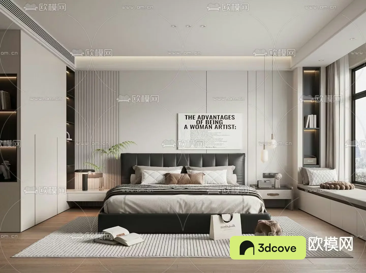 Modern bedroom master room