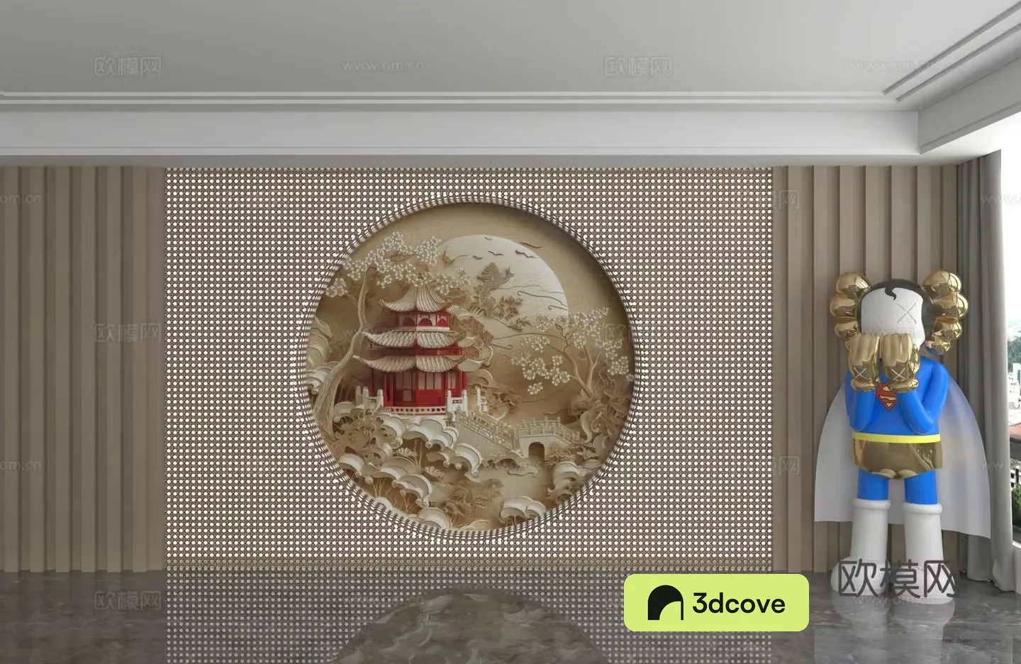 Modern background wall
