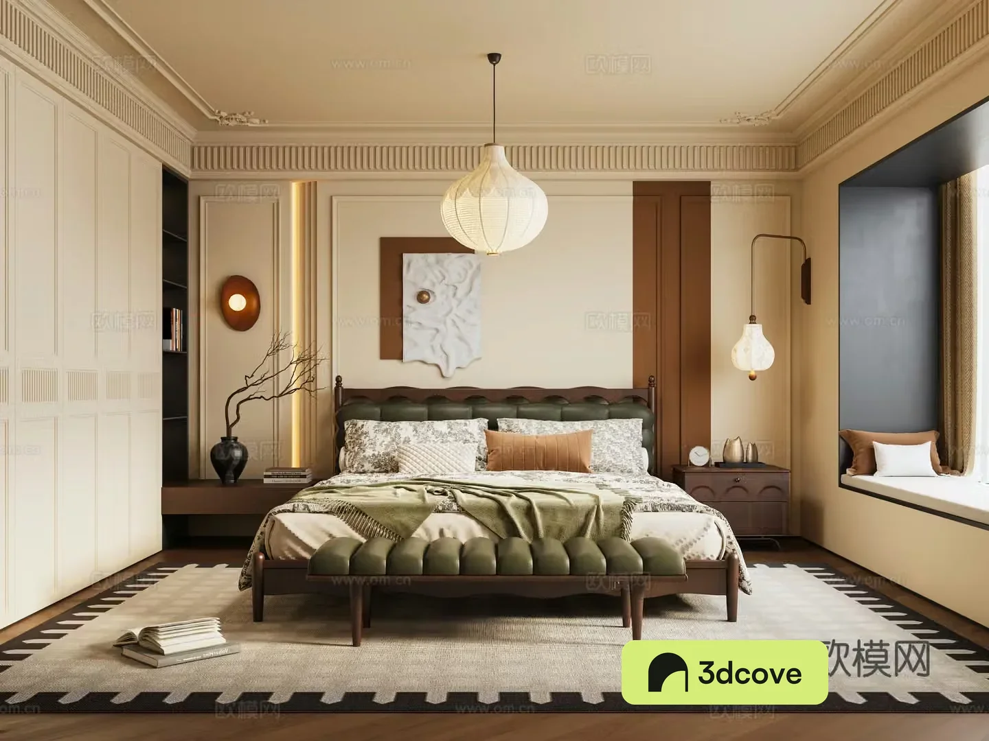 French retro home bedroom