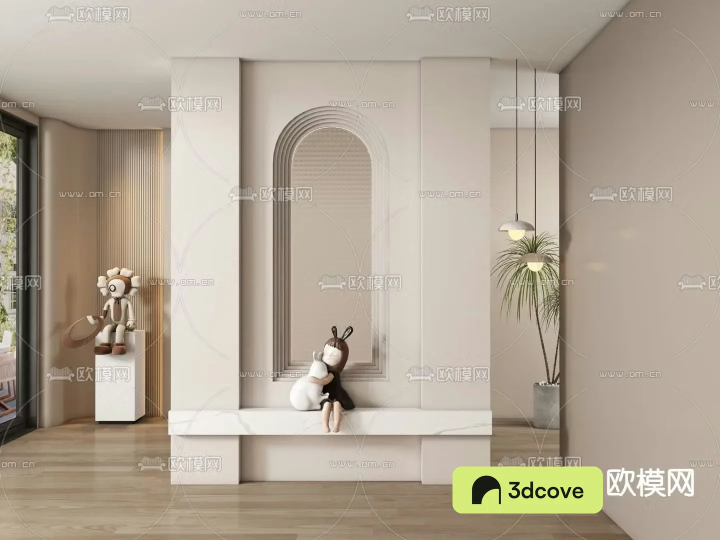 Entrance hall partition