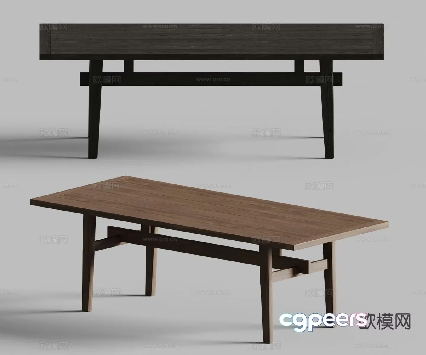 Sits modern dining table dining table 3d model