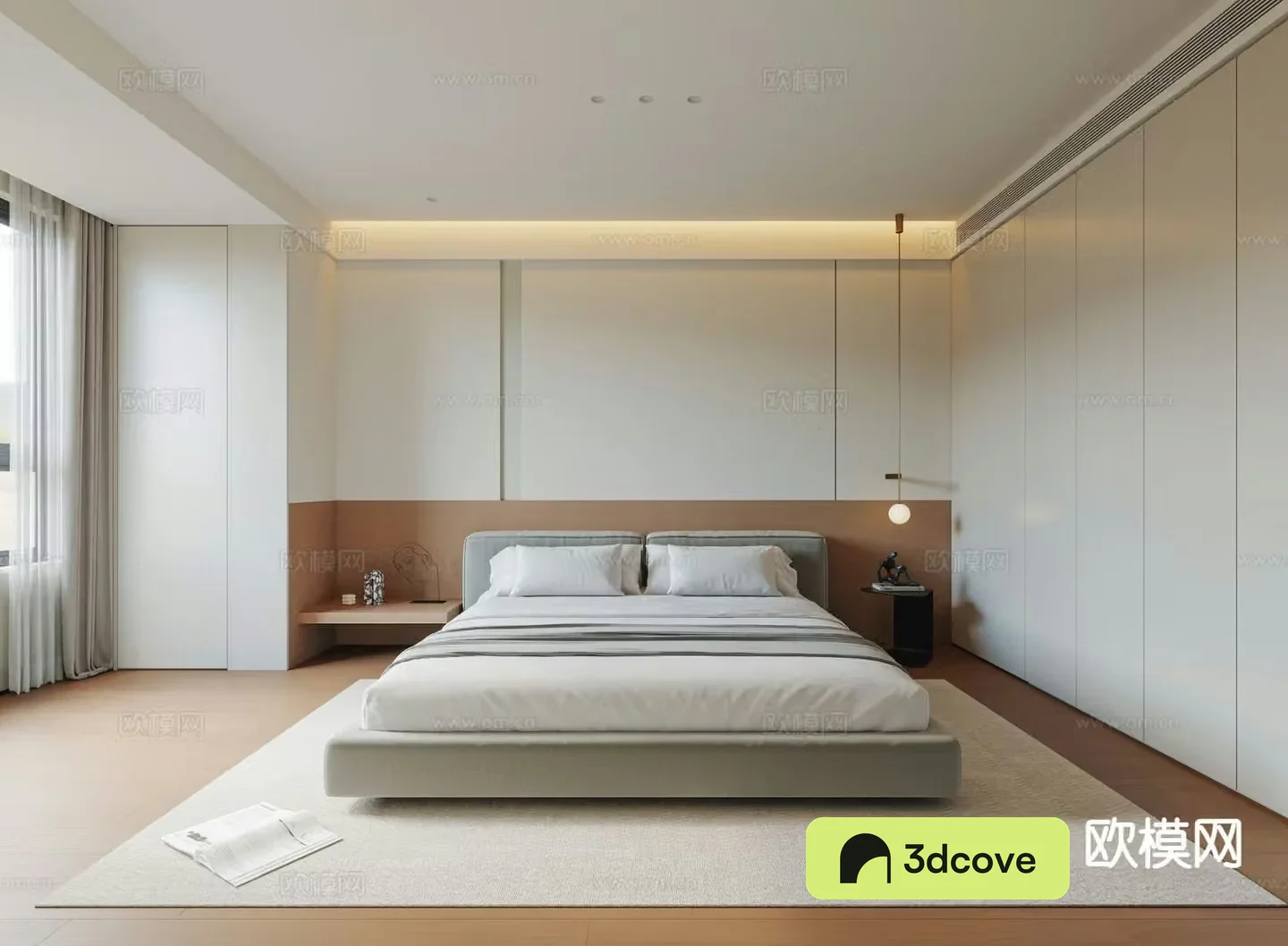 Modern minimalist bedroom master bedroom