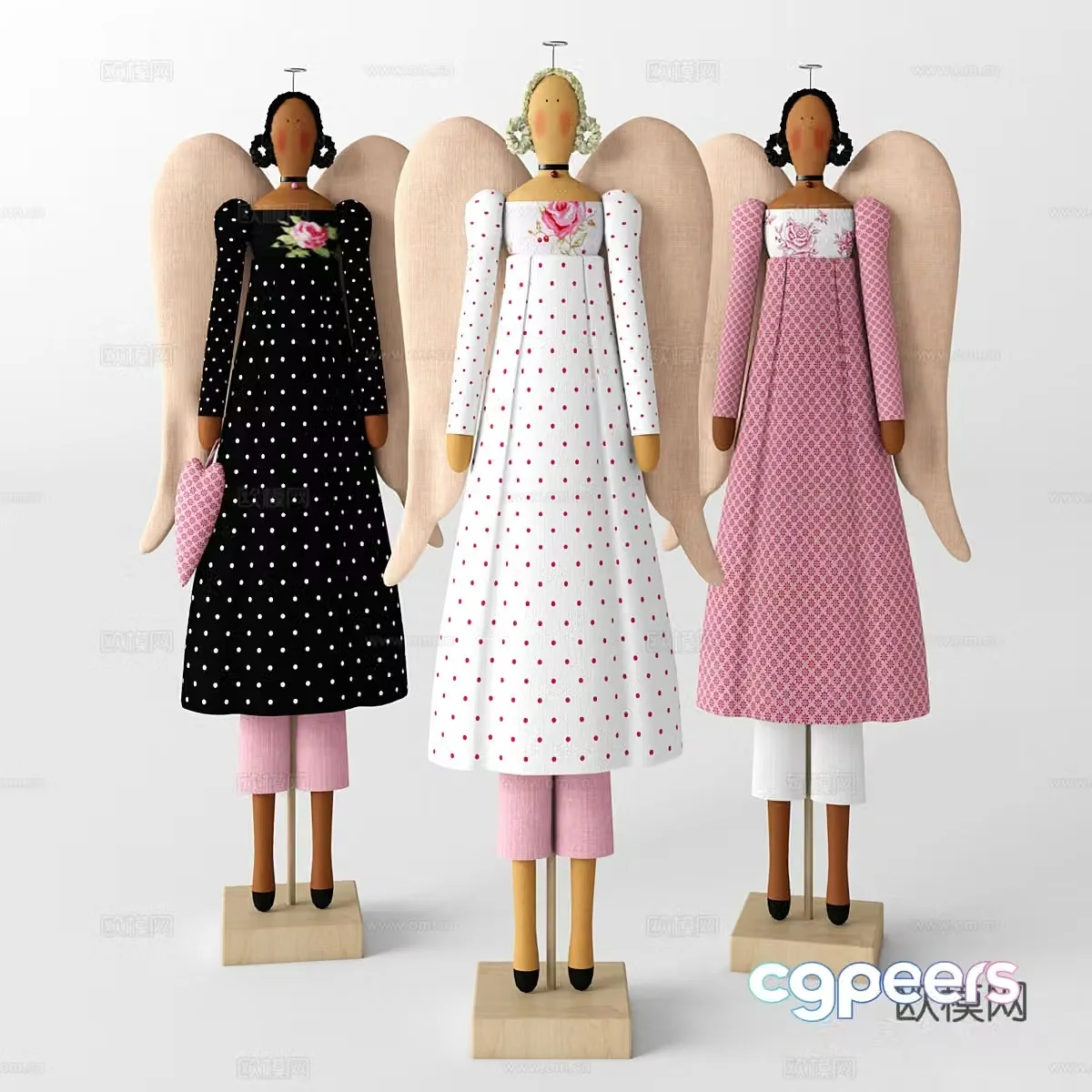 Doll Ornaments Cartoon Sculpture 3D Model