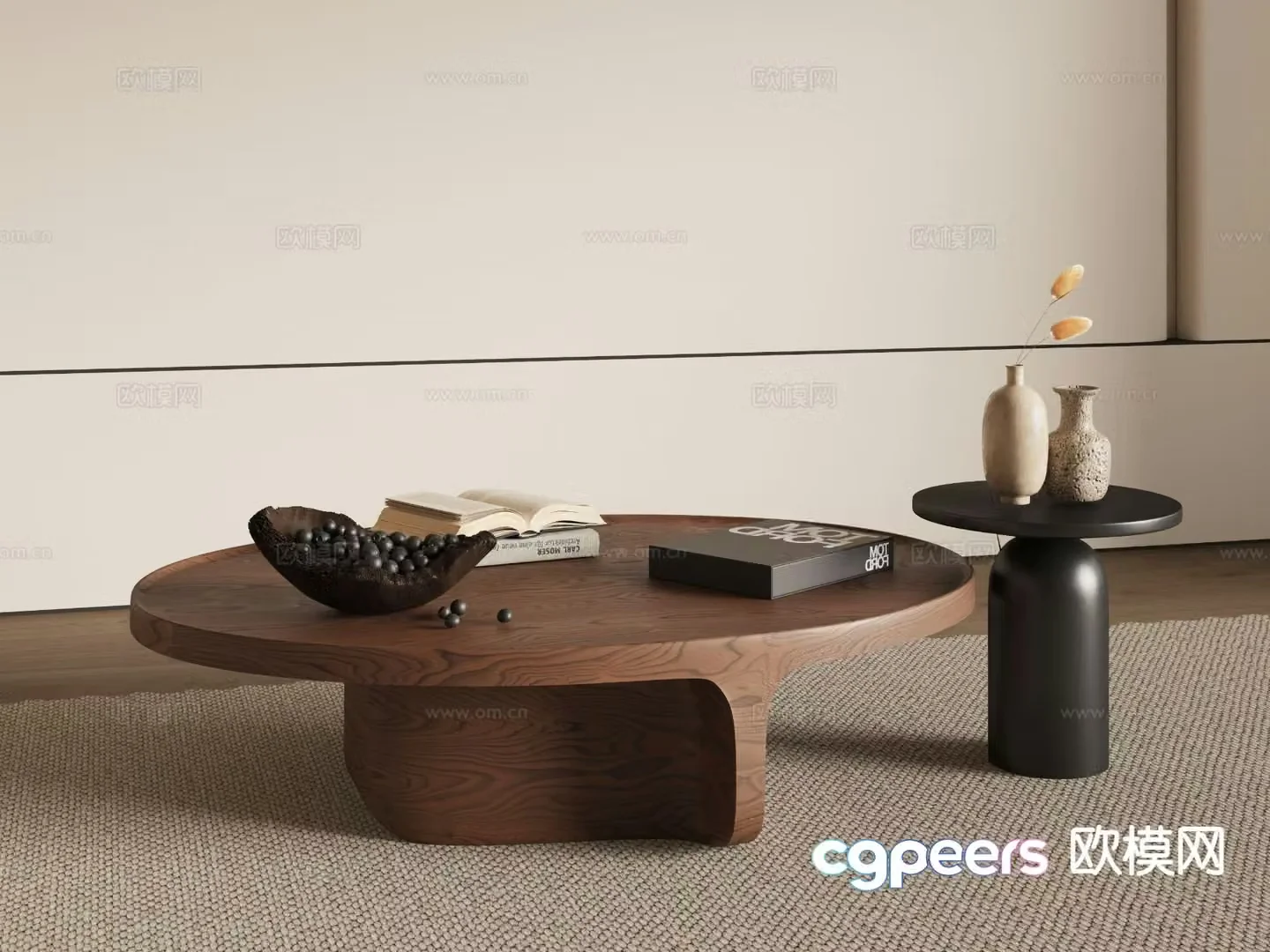Medieval style coffee table 3D model of mother-in-law coffee table