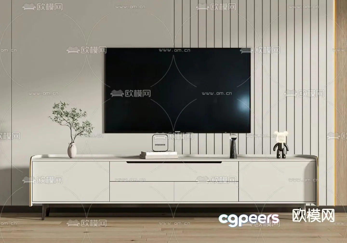 Modern TV cabinet 3d model