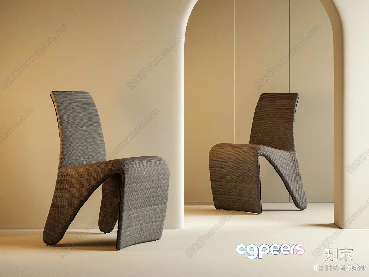 Modern Minimalist Chairs 3D Model – 5791 – VRAY Render