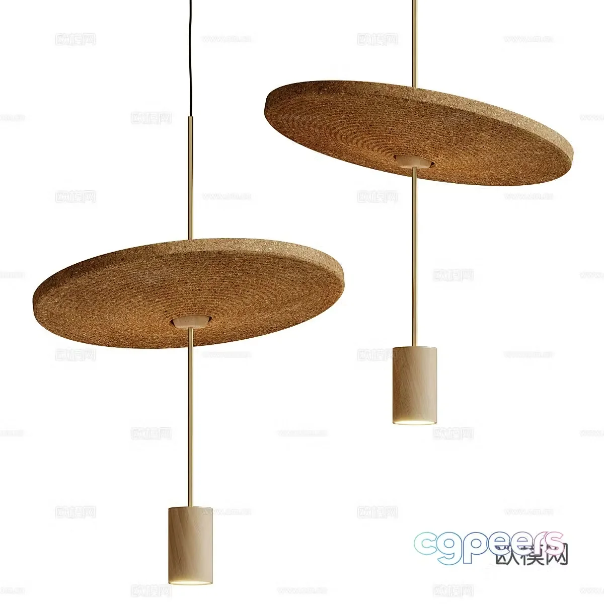 New Chinese style wasabi decorative chandelier 3D model