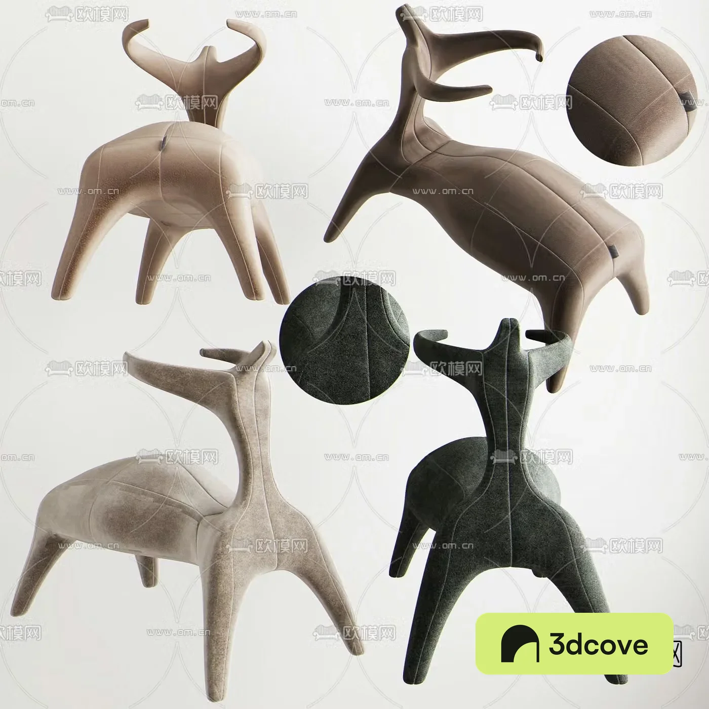 Modern deer shaped children’s chair
