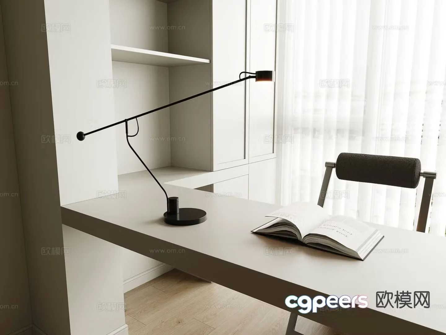 Modern desk lamp office desk lamp reading lamp 3d model