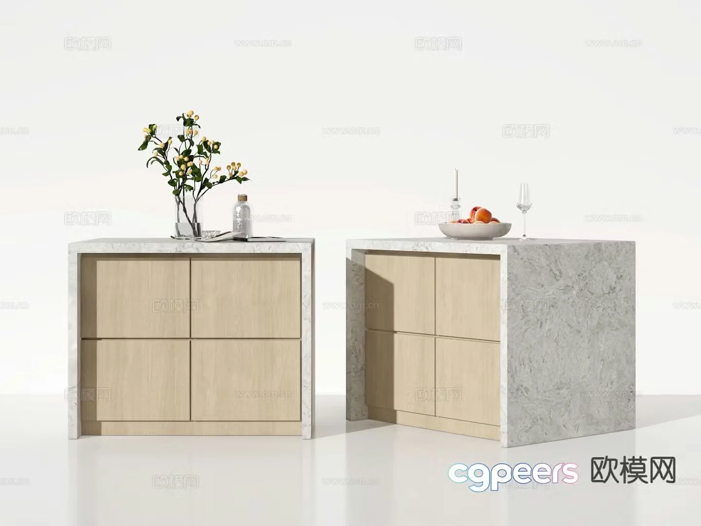 Island table 3d model