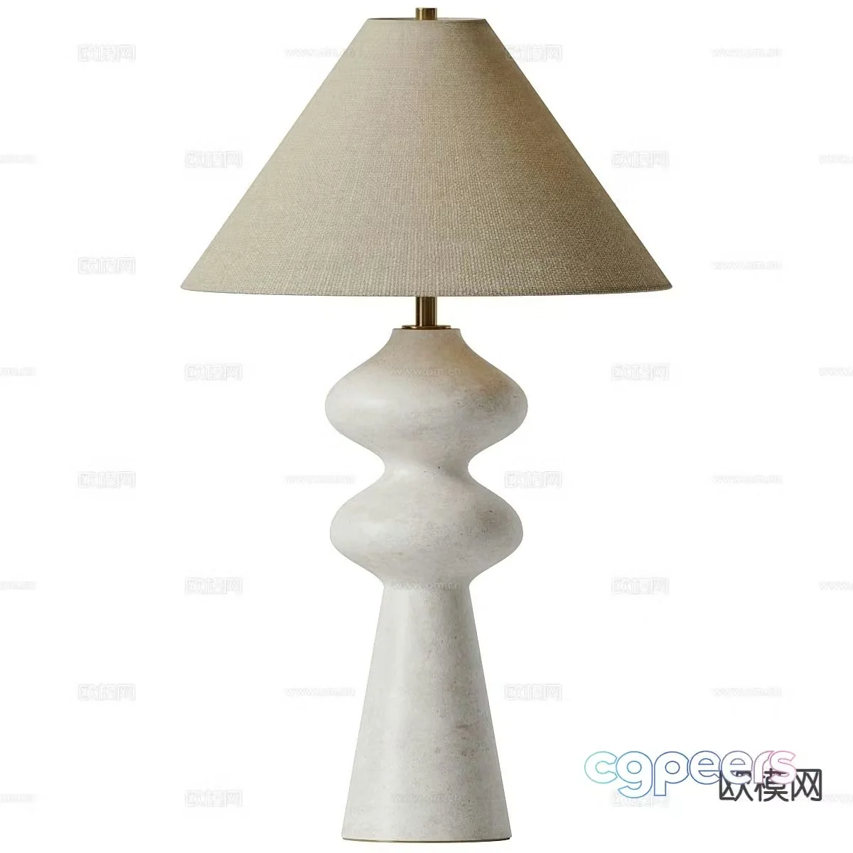 Modern desk lamp 3d model