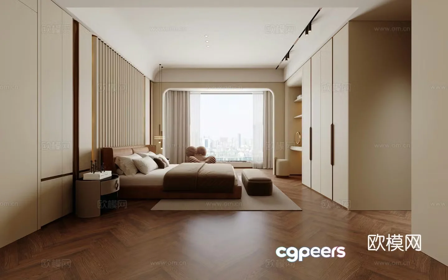 Modern bedroom 3d model