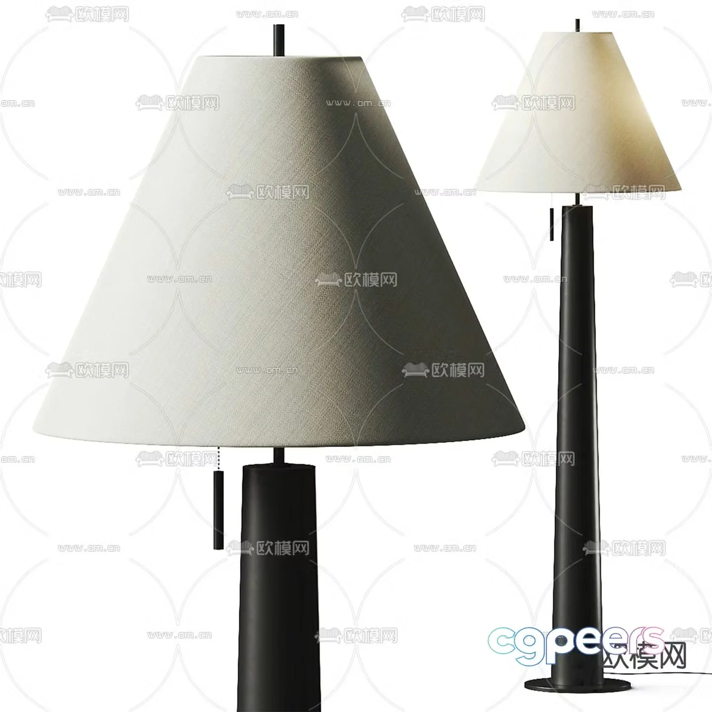 Harold modern floor lamp 3d model