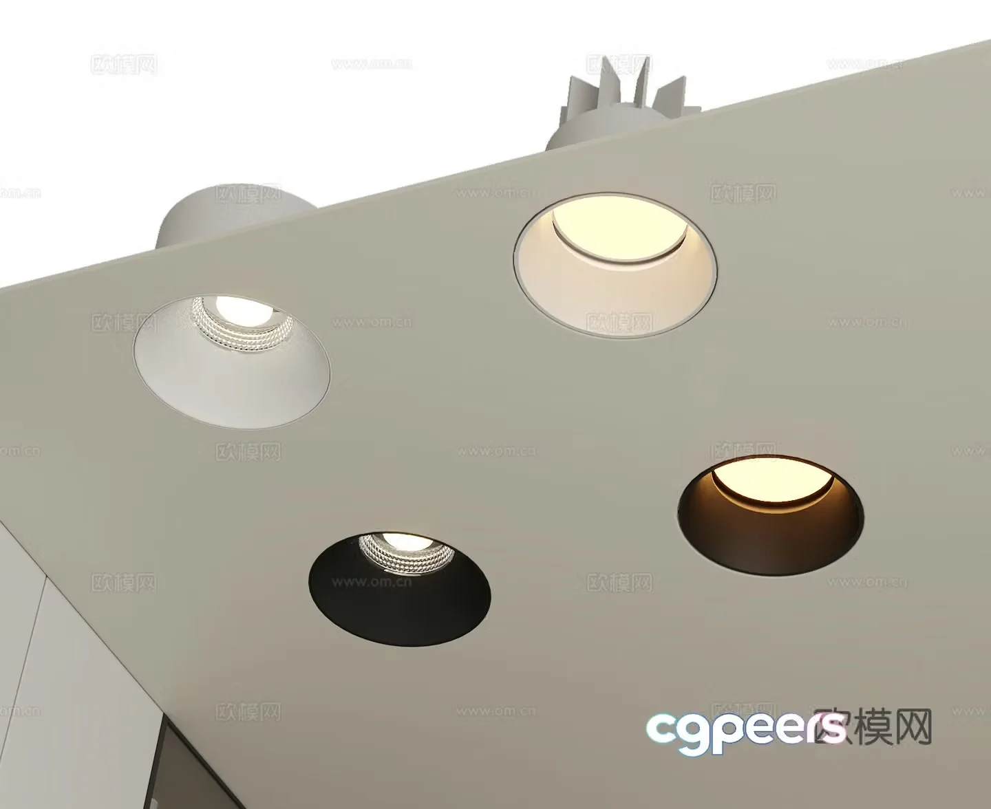 Modern downlight spotlight 3d model
