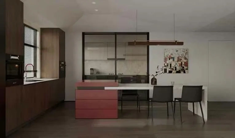 Modern Kitchen 3D Model – 12031 – CORONA Render