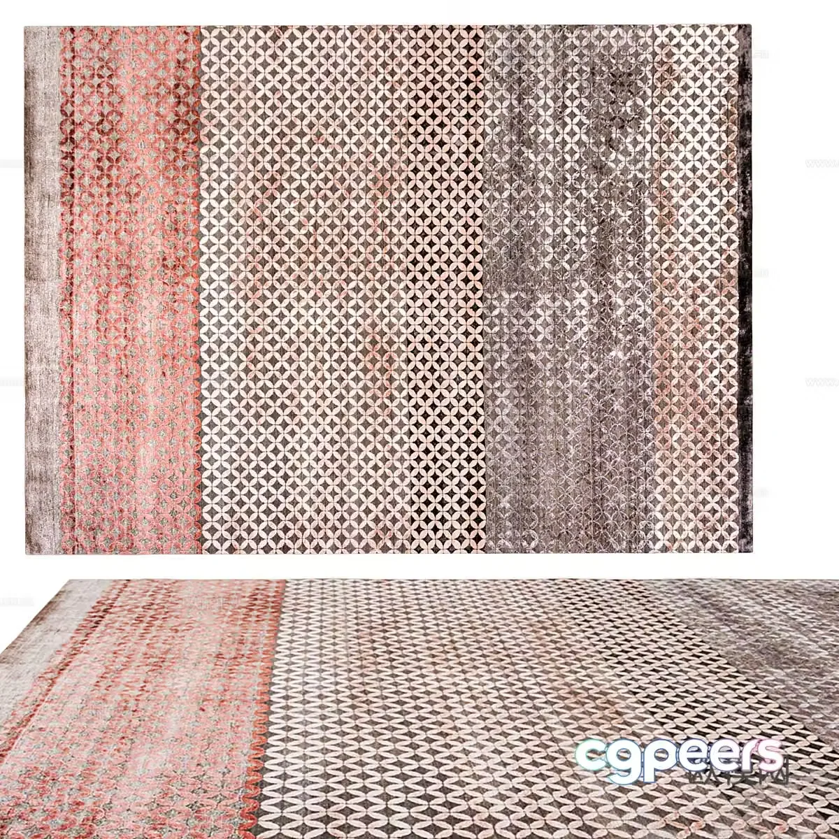 Modern minimalist carpet Carpet Simple carpet Living room carpet 3d model