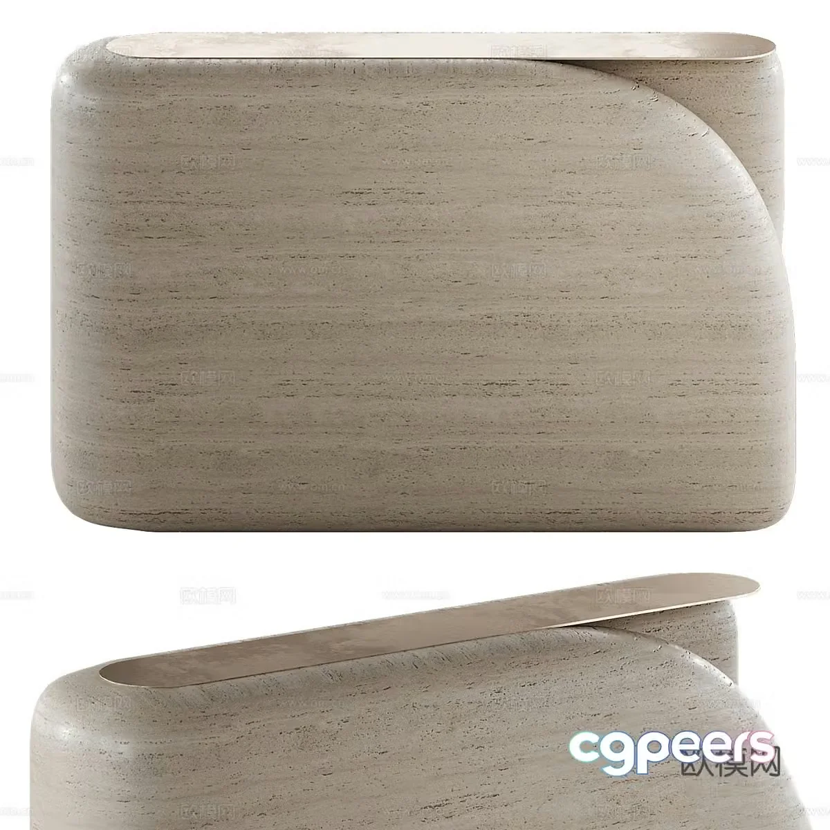 Modern porch cabinet side cabinet 3D model