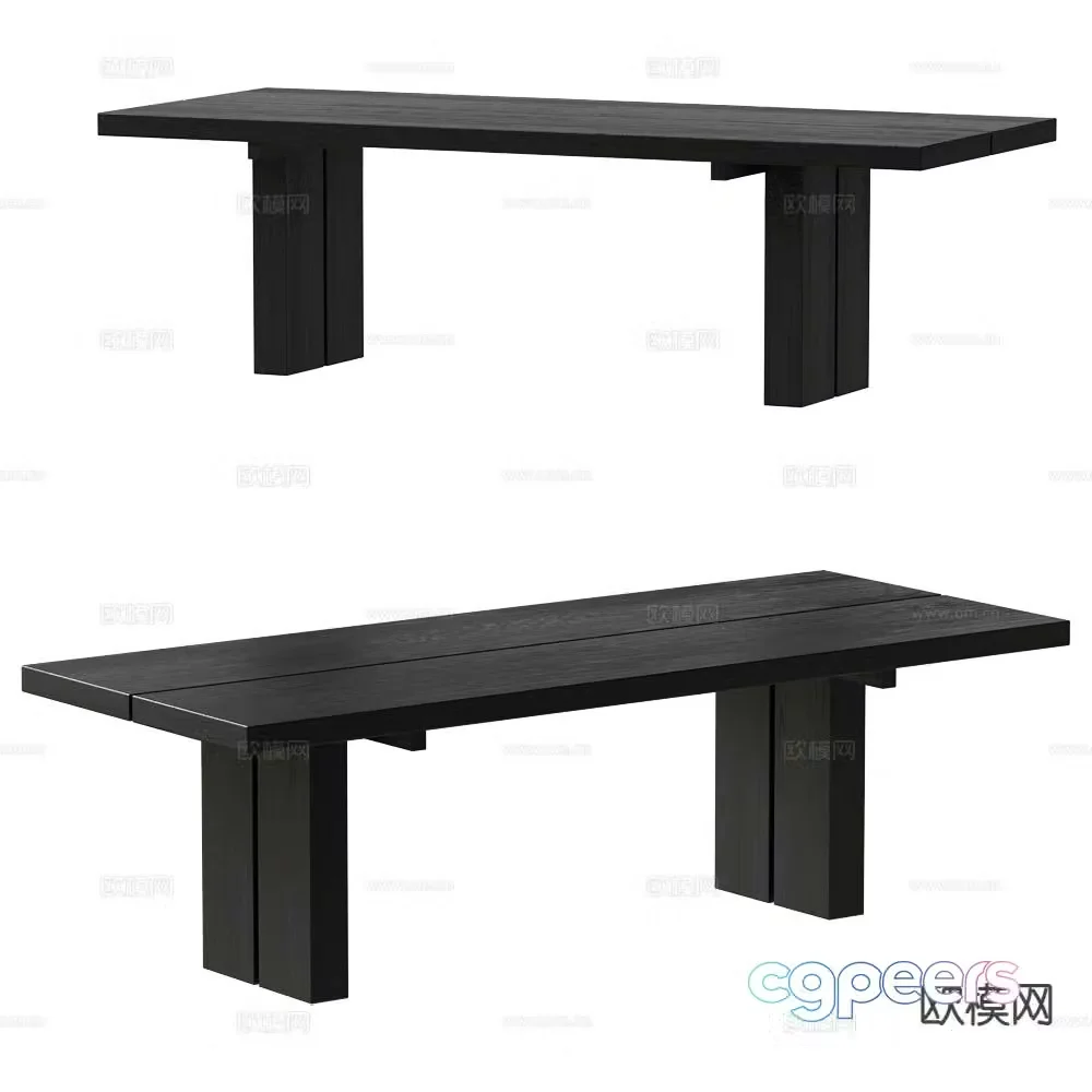 Gervasoni Modern Dining Table 3D Model
