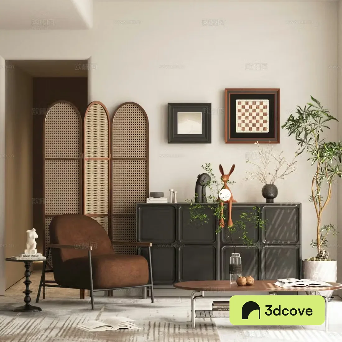 New Chinese Zen chest of cabinets New Chinese style porch cabinets Terminal view porch cabinets New Chinese style decorative cabinets Side cabinets
