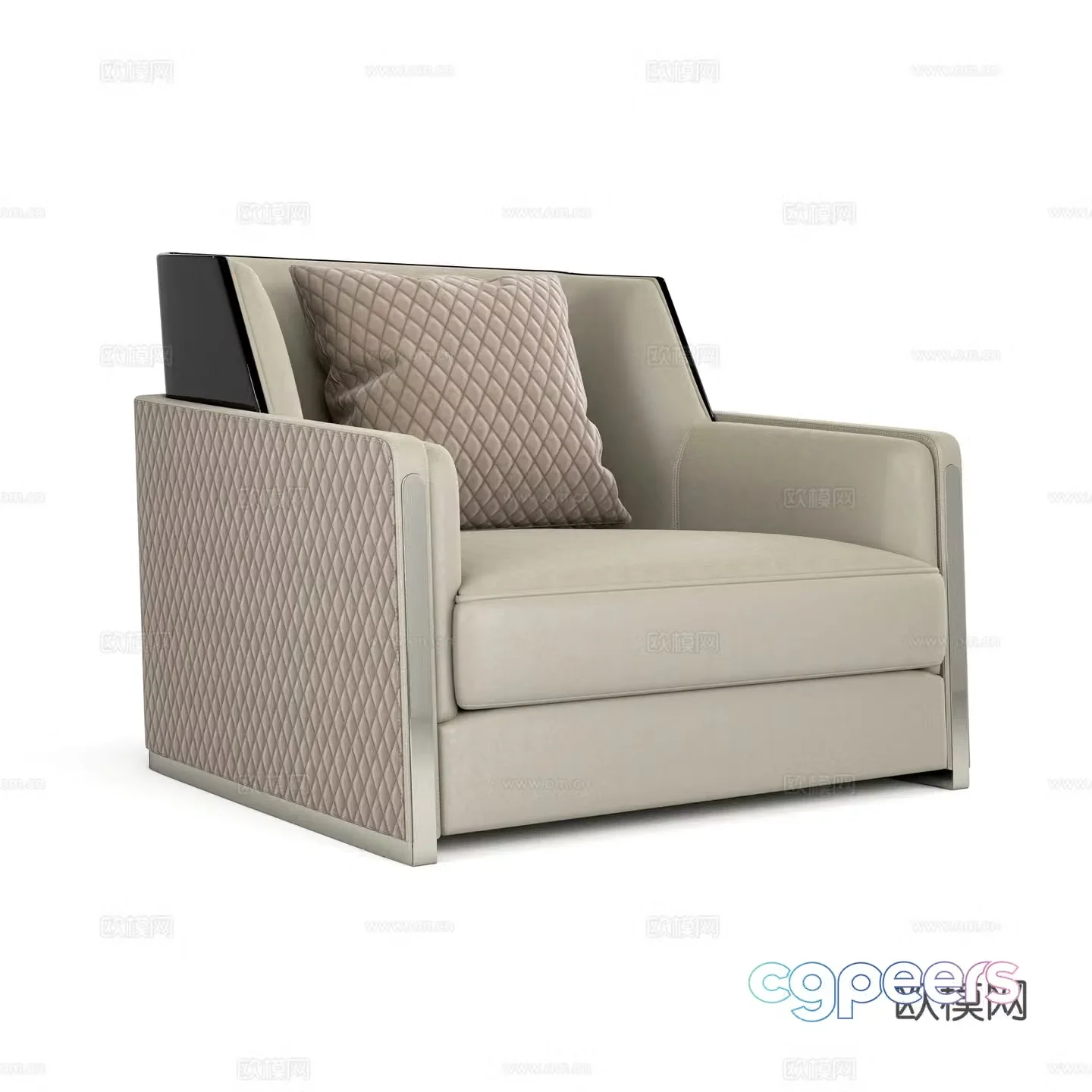 Modern single sofa 3d model