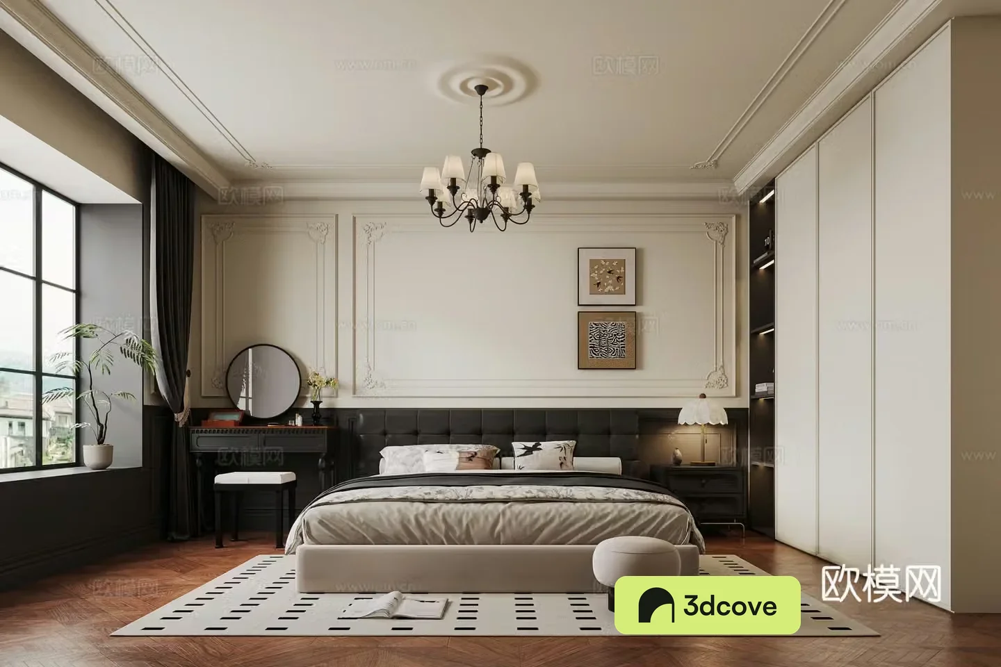 French medieval bedroom